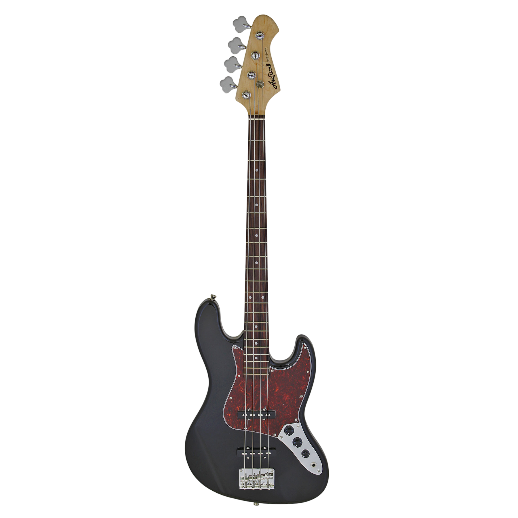Aria 4 String Electric Bass Guitar STB-JB-TT-BK Jazz Pickup Gloss Black