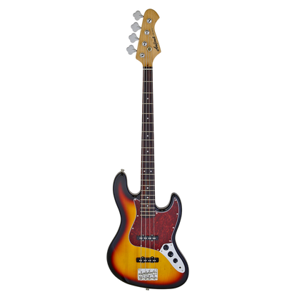 Aria 4 String Electric Bass Guitar STB-JB-TT-3TS Jazz Pickup Sunburst