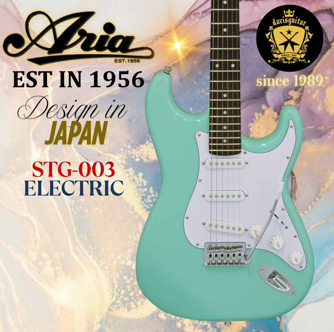 Aria Electric Guitar STG-003 Surf Green