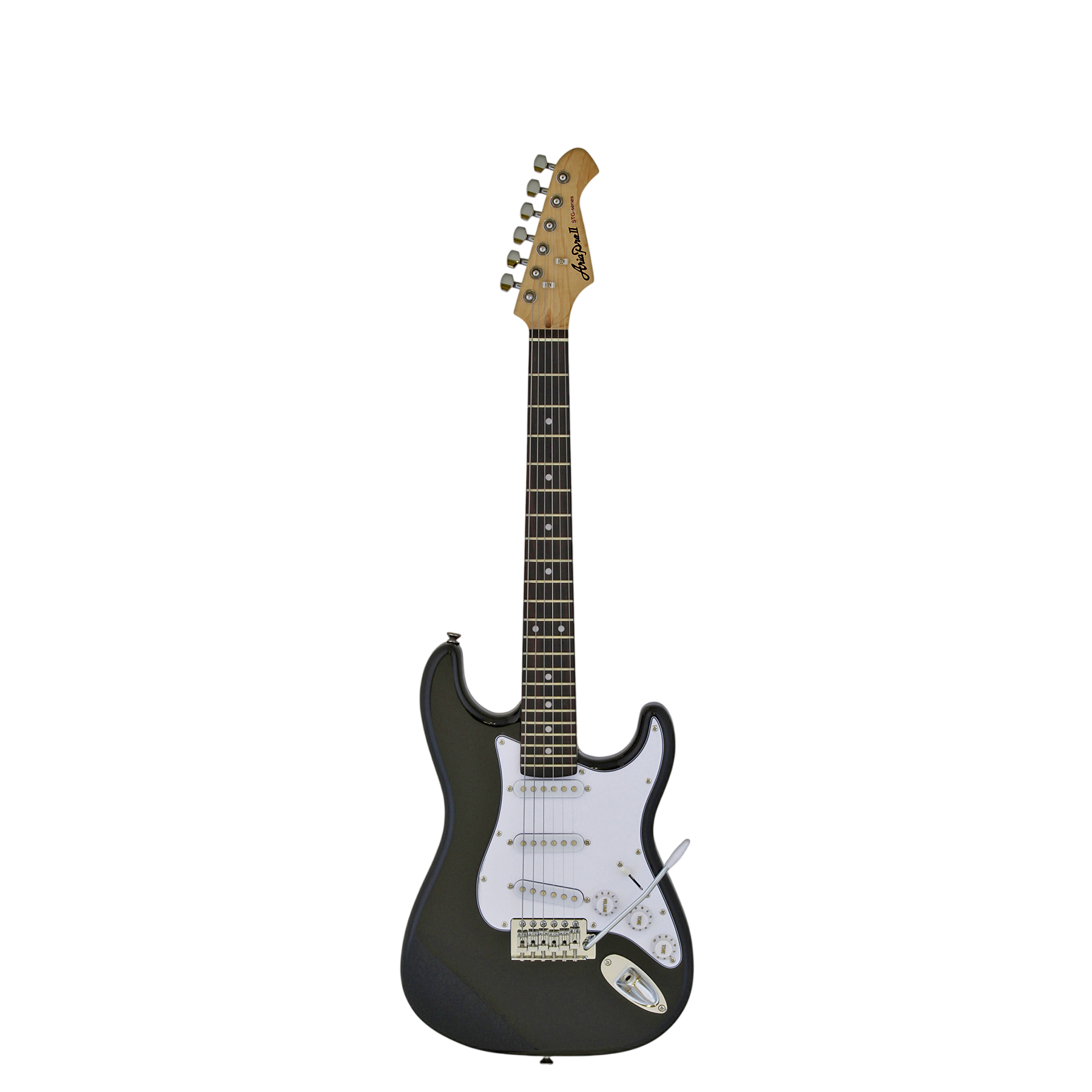 Aria Electric Guitar STG-Mini black Tremolo Bridge