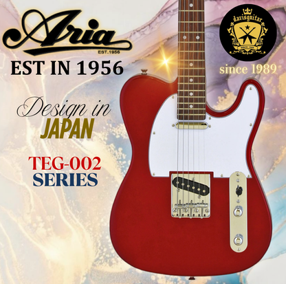 Aria Electric Guitar TEG-002 Candy Apple Red Tele