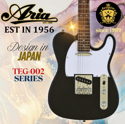 Aria Electric Guitar TEG-002 Gloss Black Tele