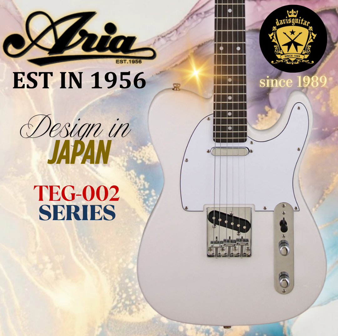 Aria Electric Guitar TEG-002 White Tele