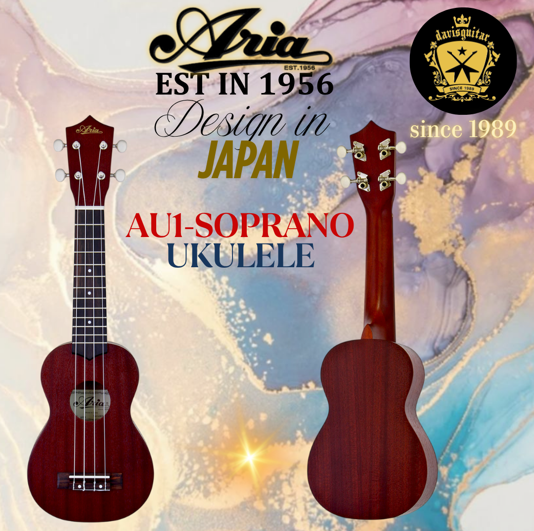 Aria AU-1 Mahogany Soprano Ukulele Satin