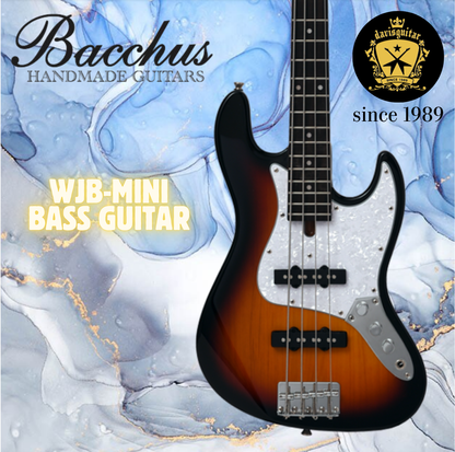 Bacchus WJB-Mini/R Sunburst Mini 4 strings Bass Guitar with bag