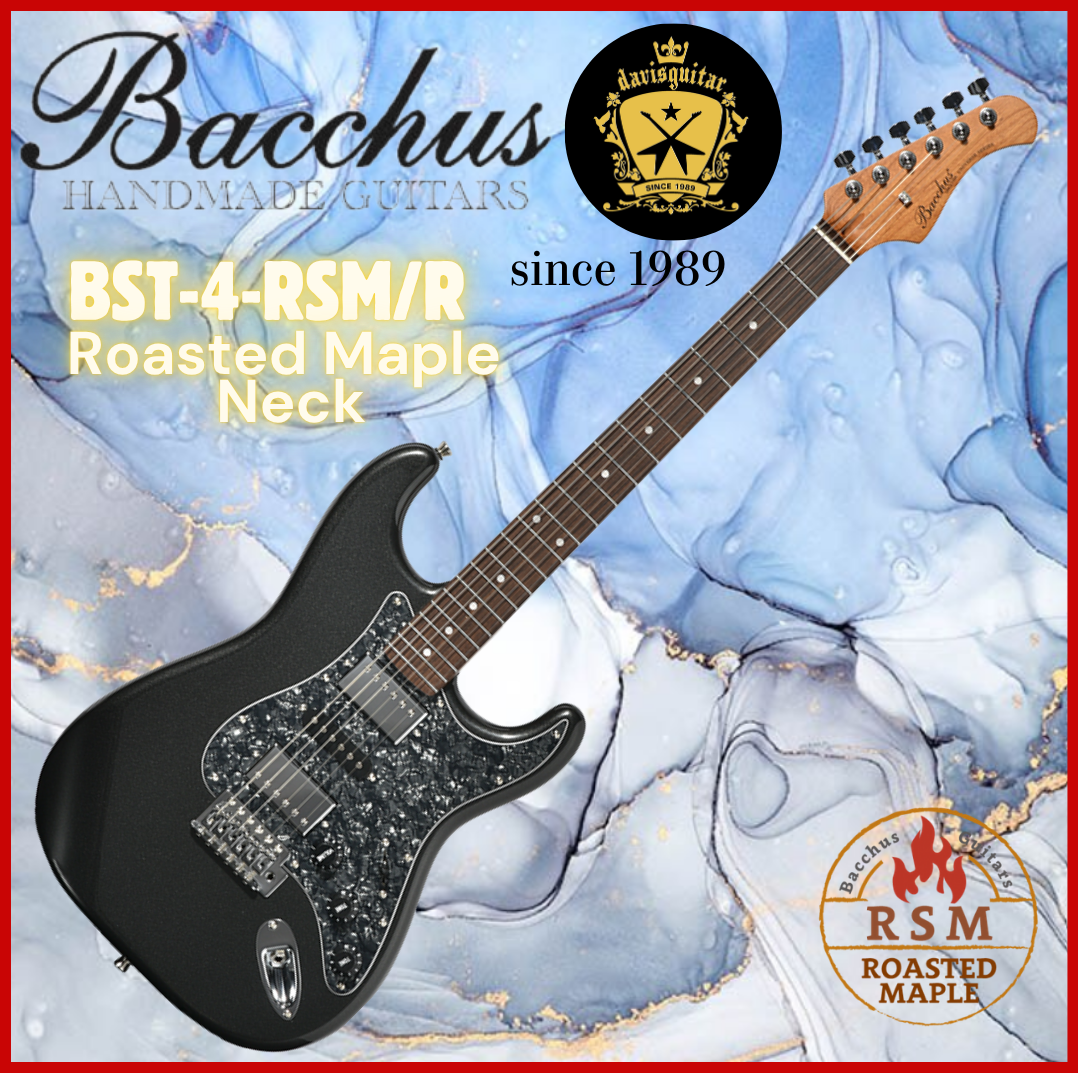 Bacchus BST-4-RSM-R-GM Metal Electric Guitar Roasted Maple Neck Rosewood Fingerboard