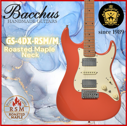 Bacchus Electric Guitar GS-4DX-RSM-M-CS Cherry Sunburst Roasted Maple Neck Stainless Steel Frets