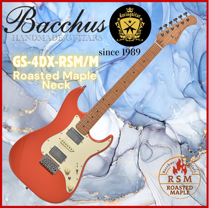 Bacchus Electric Guitar GS-4DX-RSM-M-CS Cherry Sunburst Roasted Maple Neck Stainless Steel Frets