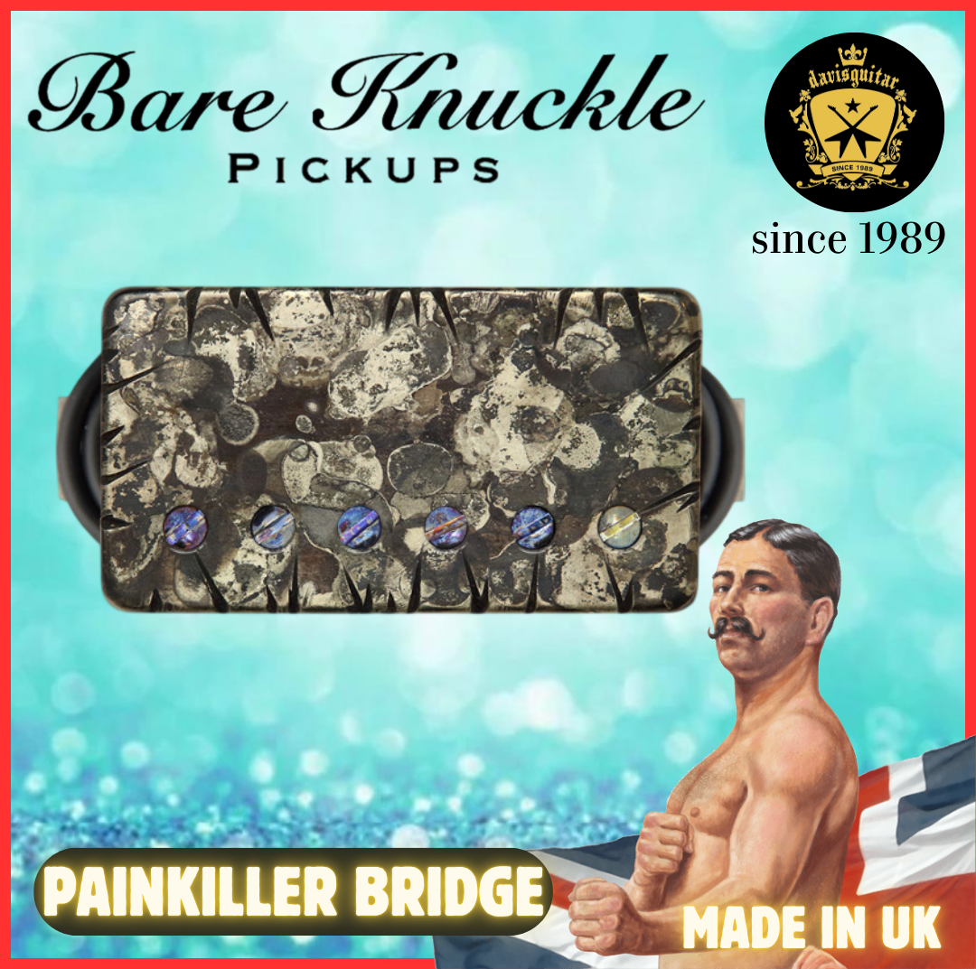 Bare Knuckle Painkiller Humbucker Bridge Electric Guitar Pickup Camo Battleworn 4 Conductor