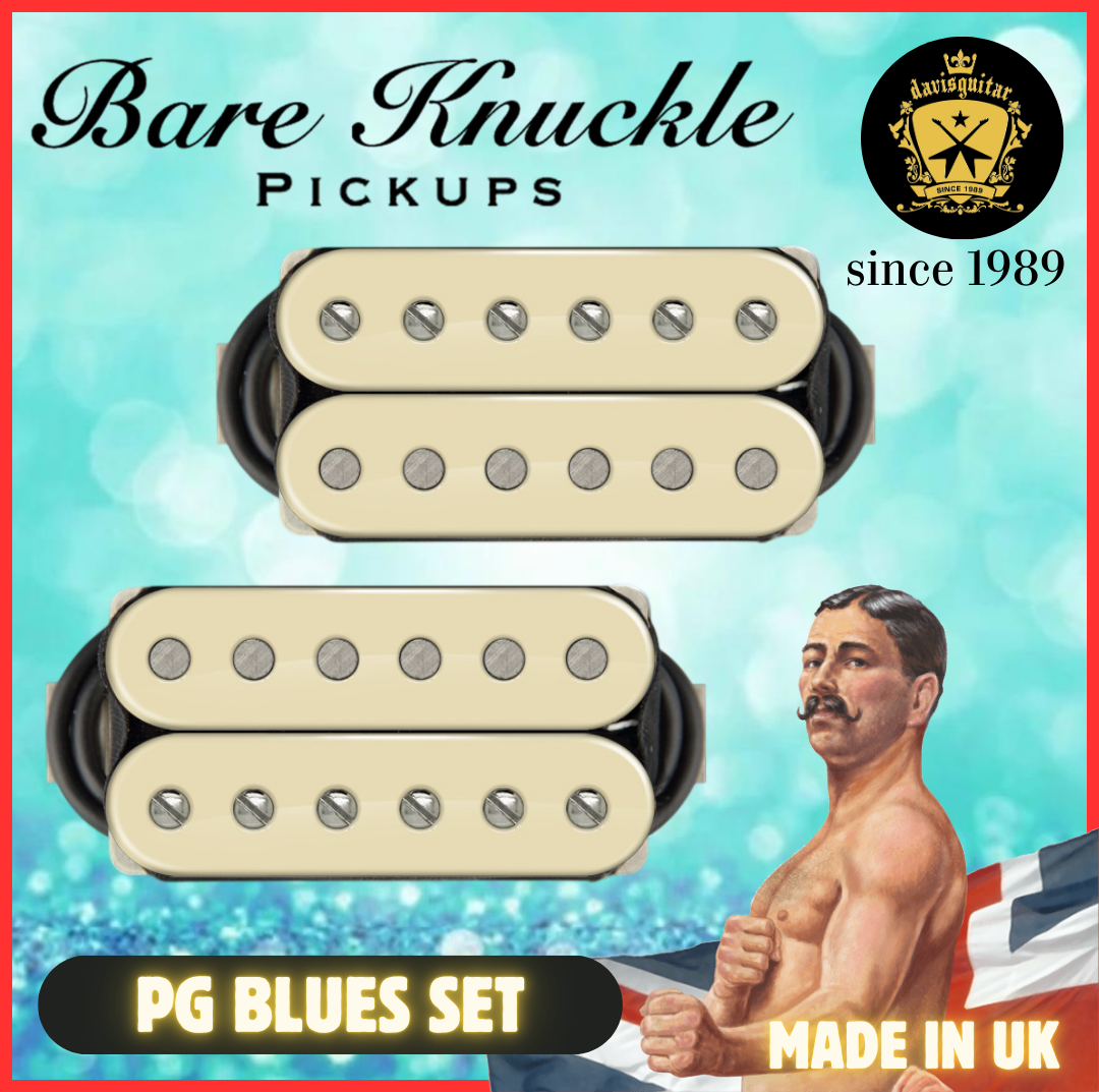 Bare Knuckle PG Blues Humbucker Set Electric Guitar Pickup Cream 4 Conductor