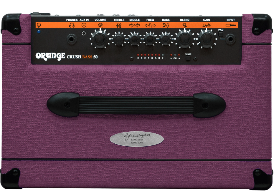 Orange Amp Glenn Hughes Crush bass Combo 50 watts Purple Limited Edition