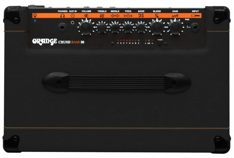 Orange Amp Crush bass Combo 50 watts Black with Built In Tuner