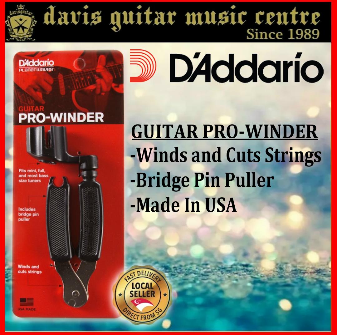 D'Addario Pro-Winder DP002 All-in-One String Winder, Cutter , Bridge Pin Puller