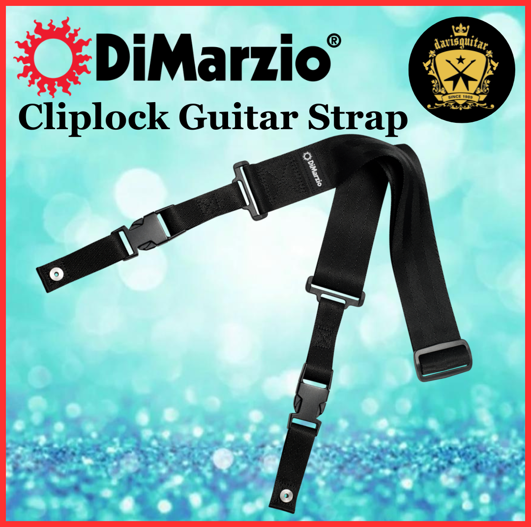 DiMarzio Guitar Strap 2 Inch Nylon ClipLock® Guitar Strap  DD2200BK
