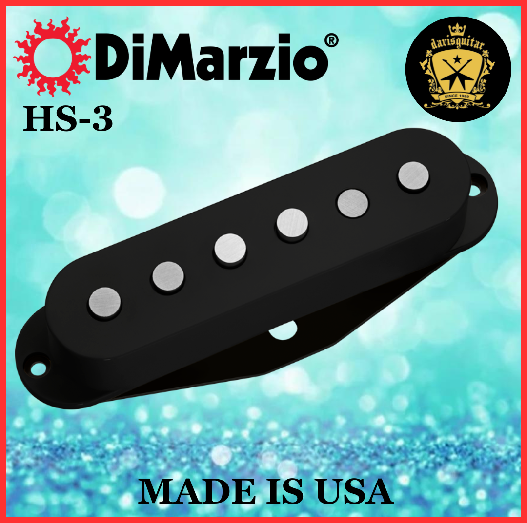 DiMarzio Electric Guitar Pickup HS-3 DP117 BK Black Single Coil