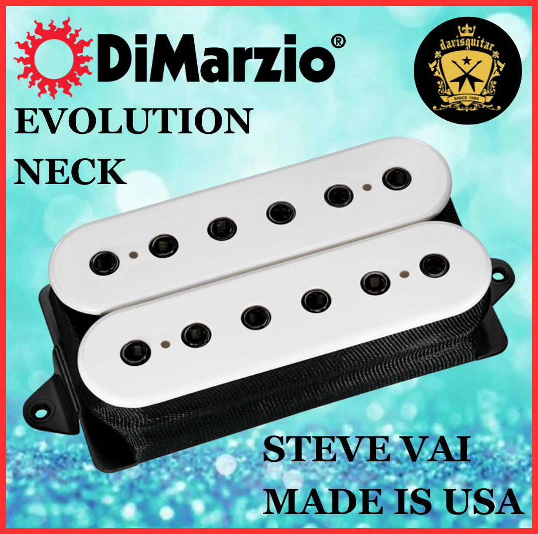 DiMarzio Electric Guitar Pickup Steve Vai Signature Model Evolution Neck DP158 White Humbucker