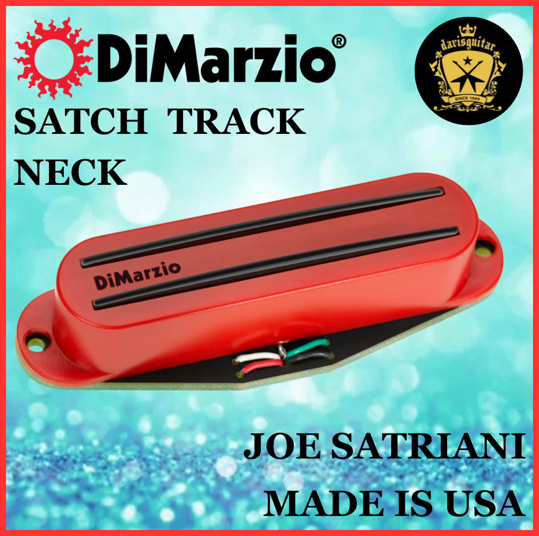 DiMarzio Electric Guitar Pickup Joe Satriani Signature Model Satch Track Neck Rail Hum Canceling Single Coil DP425 Neck Red