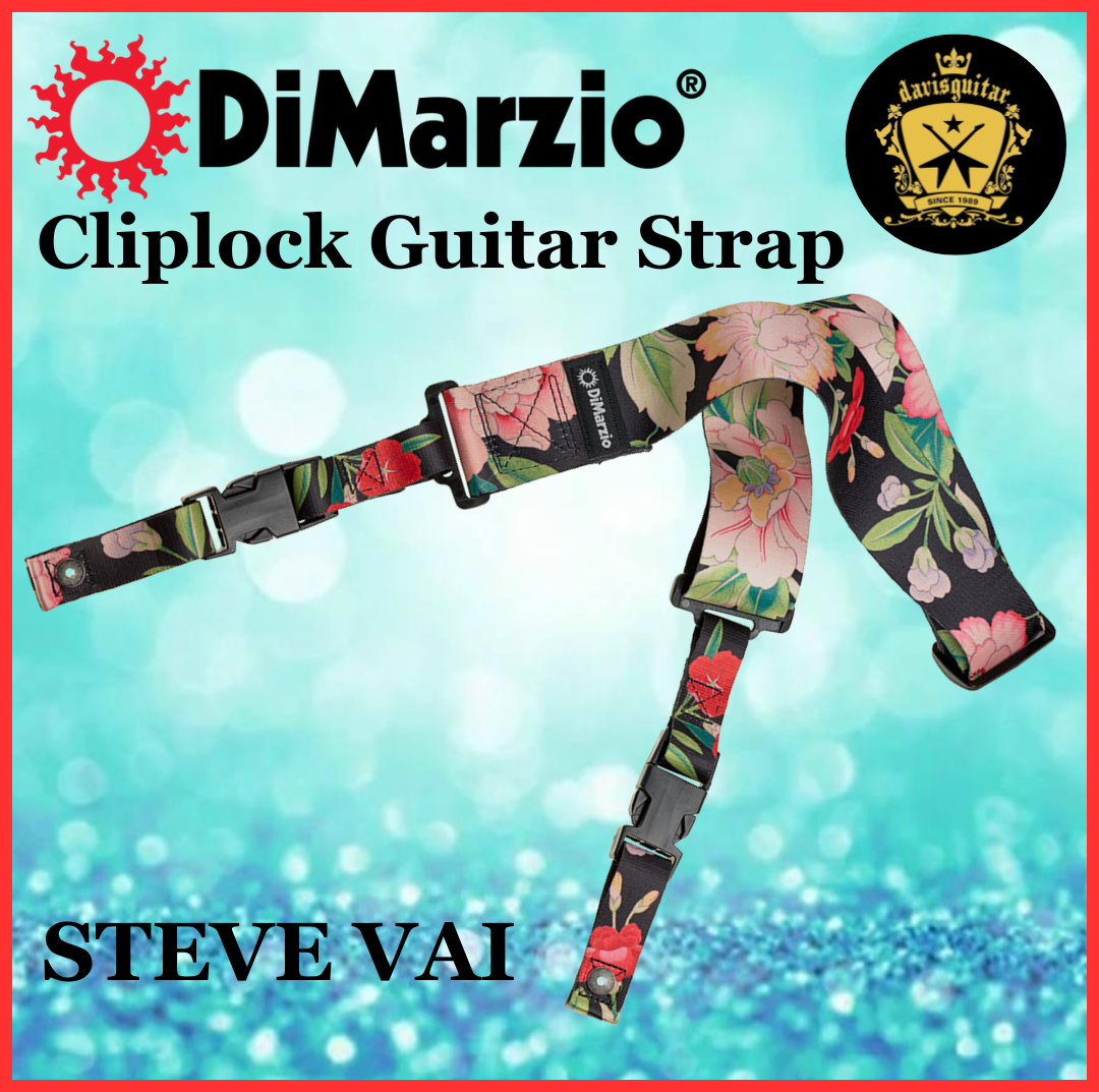 DiMarzio Guitar Strap Steve Vai Botanical ClipLock DD2254