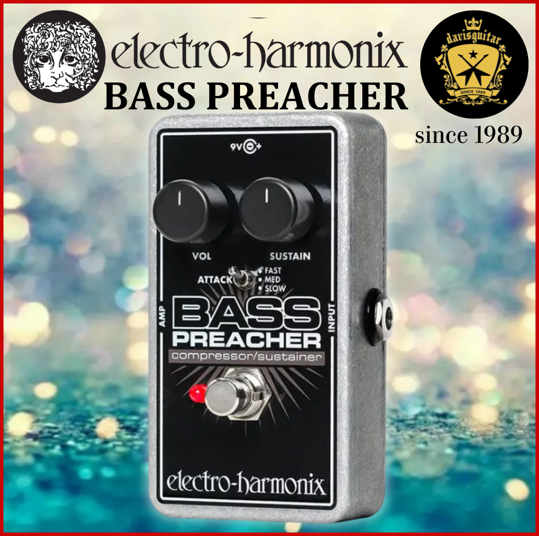 Electro-Harmonix EHX Bass Preacher Compressor or Sustainer Guitar Effect Pedal
