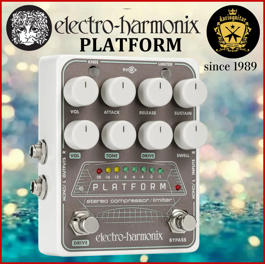 Electro-Harmonix EHX Platform Stereo Compressor Limiter Guitar Effect Pedal