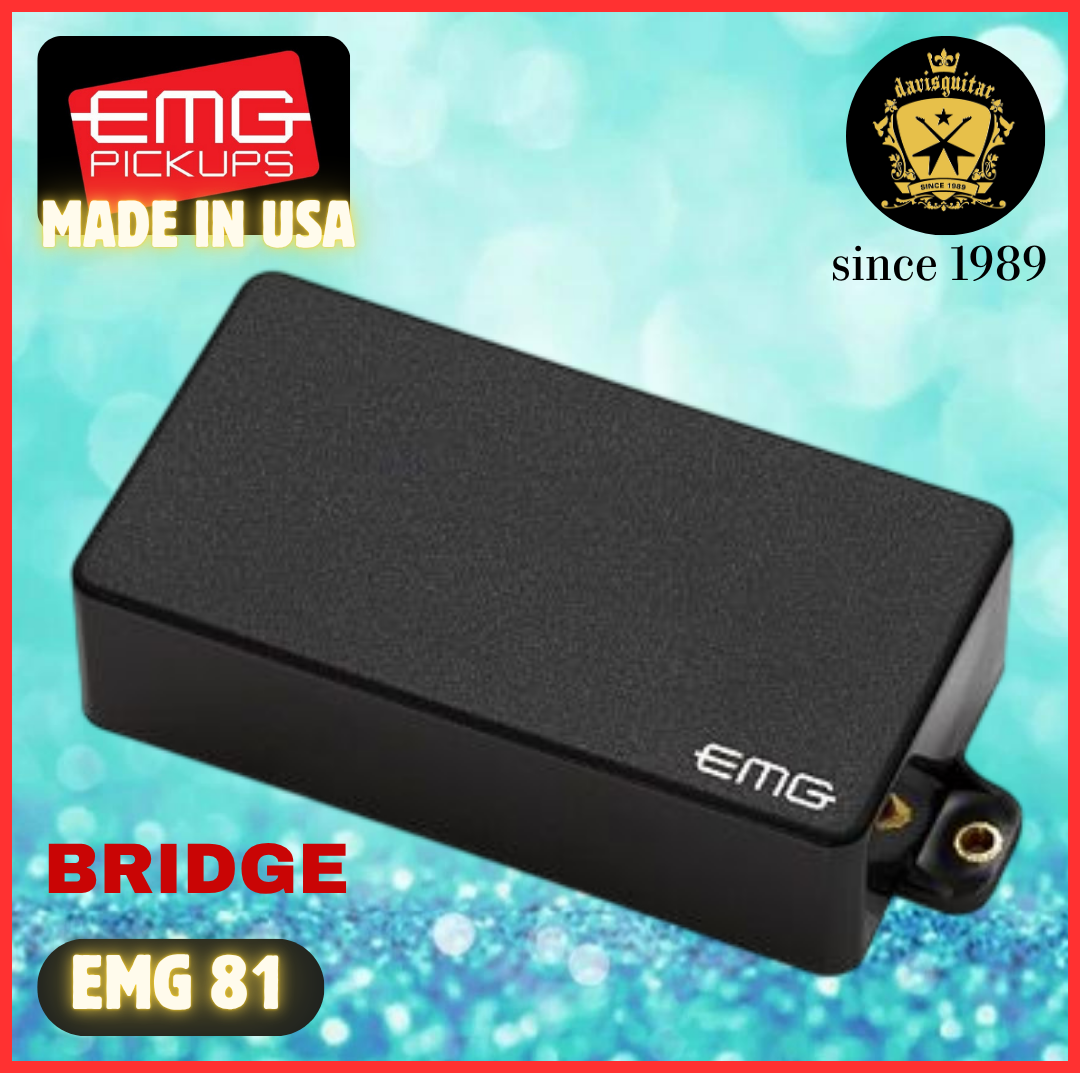 EMG-81 Active Ceramic Humbucker Guitar Pickup Solderless Installation