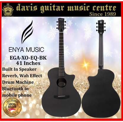Enya EGA-X0 EQ Black Electric Acoustic Guitar with Built-in Speaker and Bluetooth