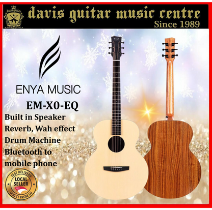 Enya 36 Inches EM-X0-EQ Natural Electric Acoustic Guitar with Built in Bluetooth Speaker