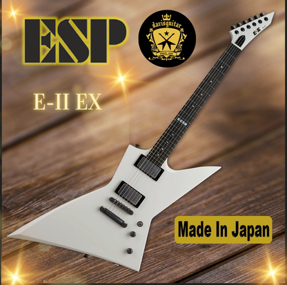 ESP E-II EX Snow White Electric Guitar with Hardcase Japan  - Preorder