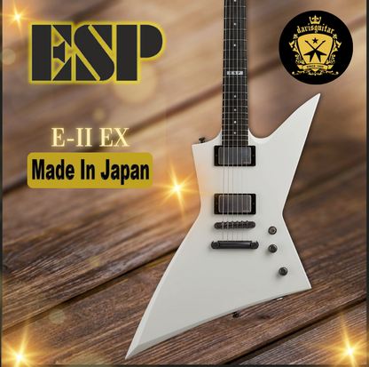 ESP E-II EX Snow White Electric Guitar with Hardcase Japan  - Preorder