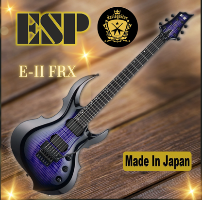 ESP E-II FRX Reindeer Blue Floyd Rose EMG Electric Guitar with Hardcase Japan - Preorder