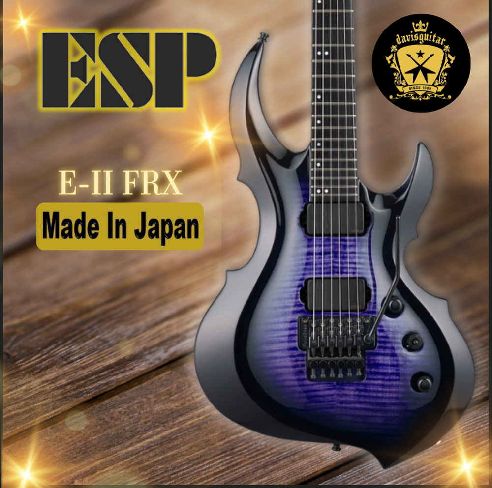 ESP E-II FRX Reindeer Blue Floyd Rose EMG Electric Guitar with Hardcase Japan - Preorder