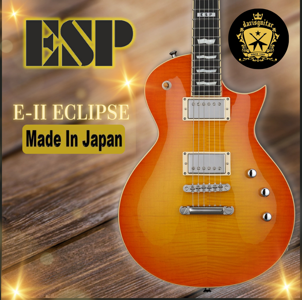 ESP E-II Eclipse FM FT SD VHB Vintage Honey Burst Electric Guitar Made In Japan