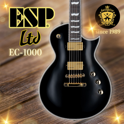 ESP LTD EC-1000 Electric Guitar Gloss Black Fishman Fluence