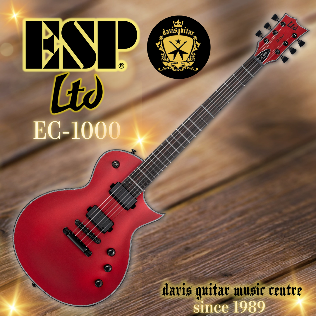 ESP LTD EC-1000 Electric Guitar Candy Apple Red Satin Seymour Duncan