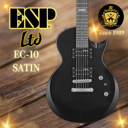 ESP LTD EC-10 Satin Black Electric Guitar with Gig Bag