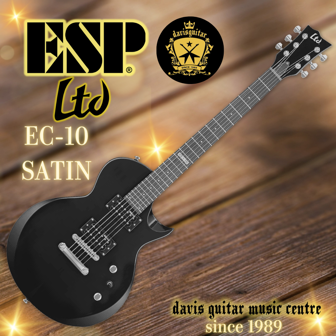 ESP LTD EC-10 Satin Black Electric Guitar with Gig Bag