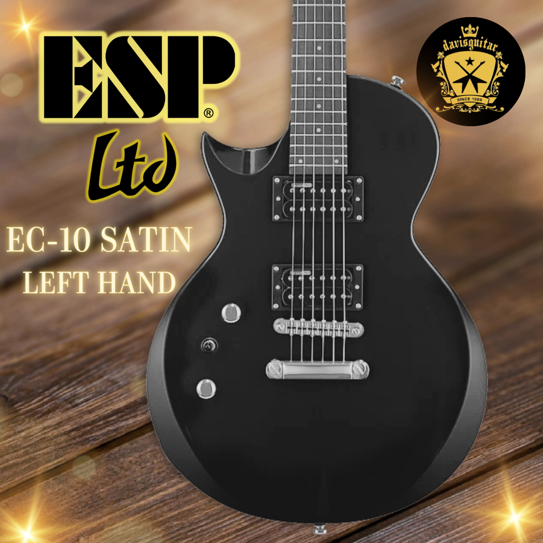 ESP LTD EC-10 Left Handed Electric Guitar Satin Black