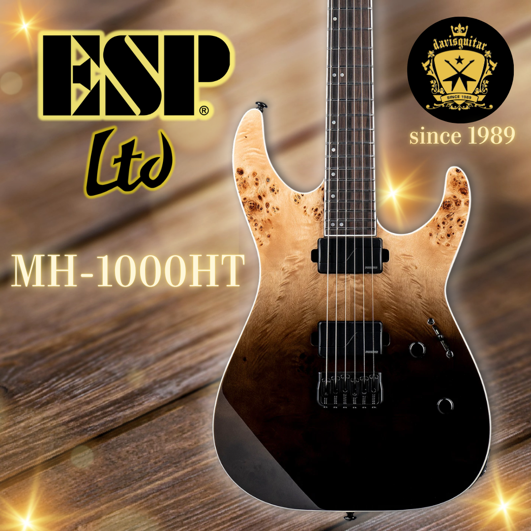 ESP LTD M-1000HT Electric Guitar Black Natural Fade Fishman Fluence (December)