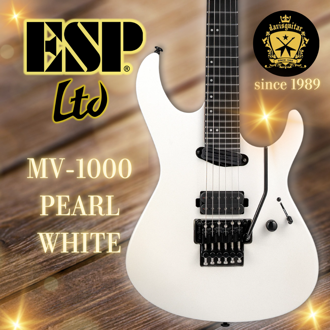ESP LTD Deluxe MV-1000 Electric Guitar Pearl White Seymour Duncan (December)
