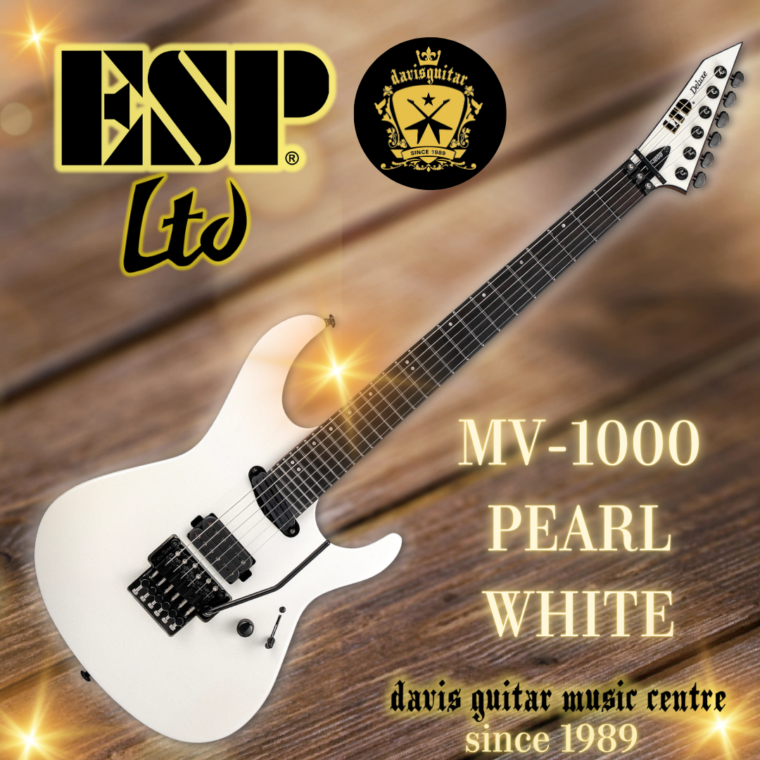 ESP LTD Deluxe MV-1000 Electric Guitar Pearl White Seymour Duncan (December)