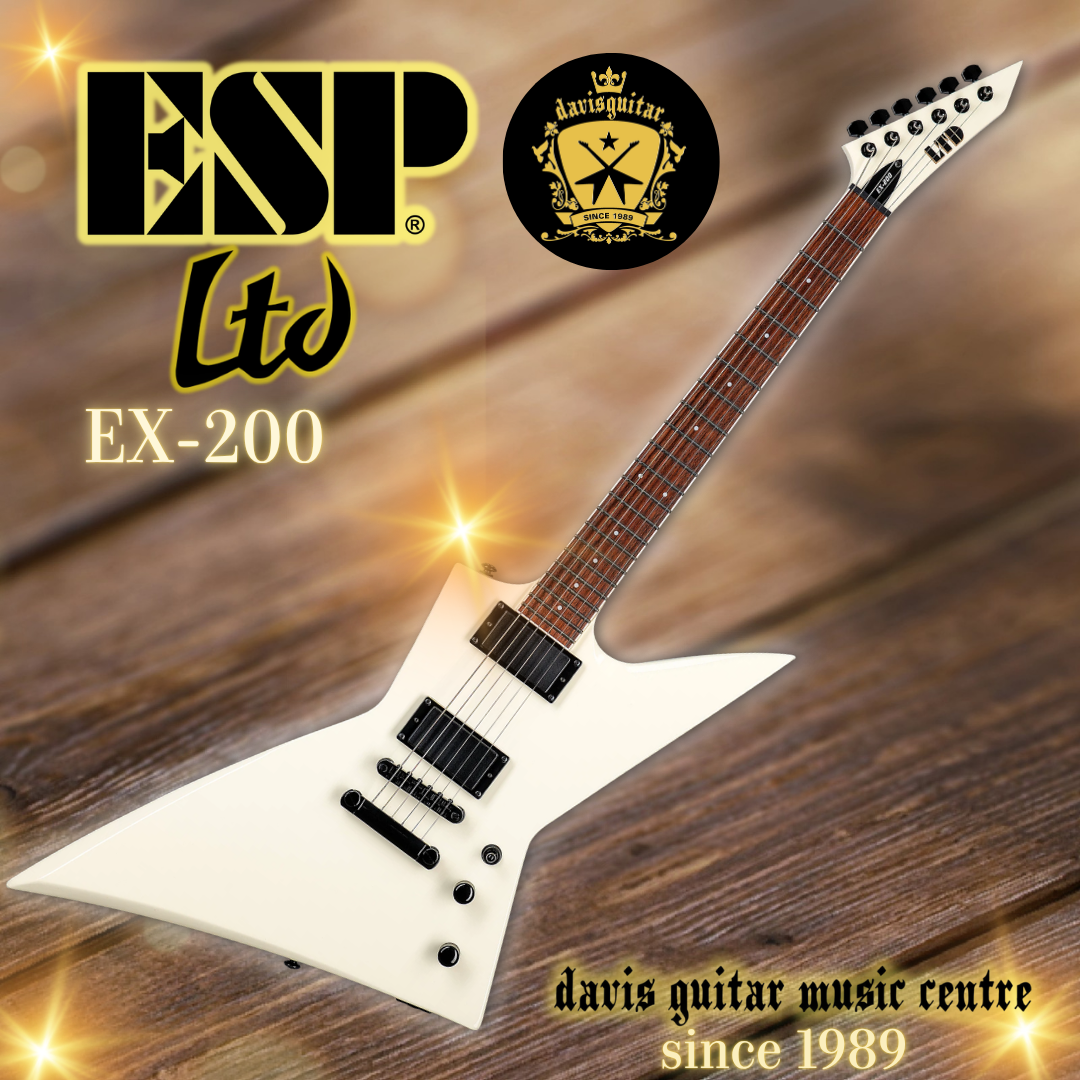 ESP LTD EX-200 Explorer Olympic White Electric Guitar