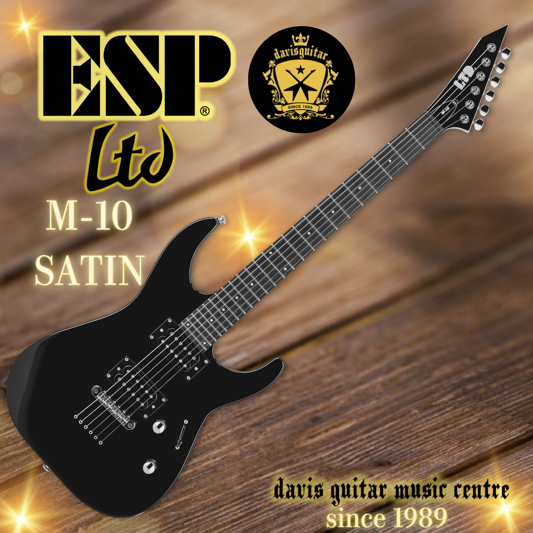ESP LTD M-10 Satin Black Electric Guitar with gig bag