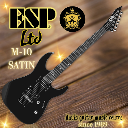 ESP LTD M-10 Satin Black Electric Guitar with gig bag