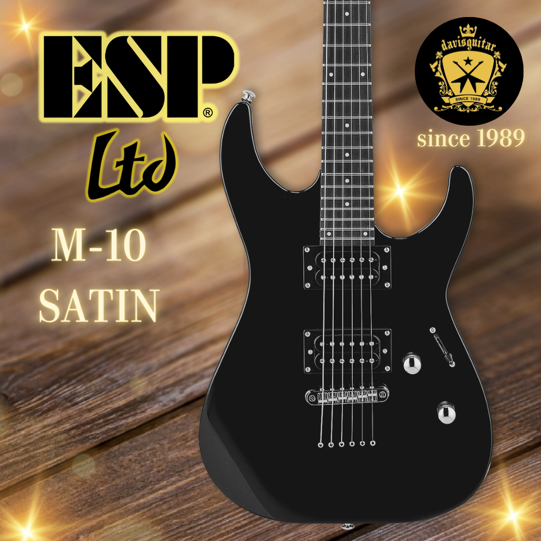 ESP LTD M-10 Satin Black Electric Guitar with gig bag