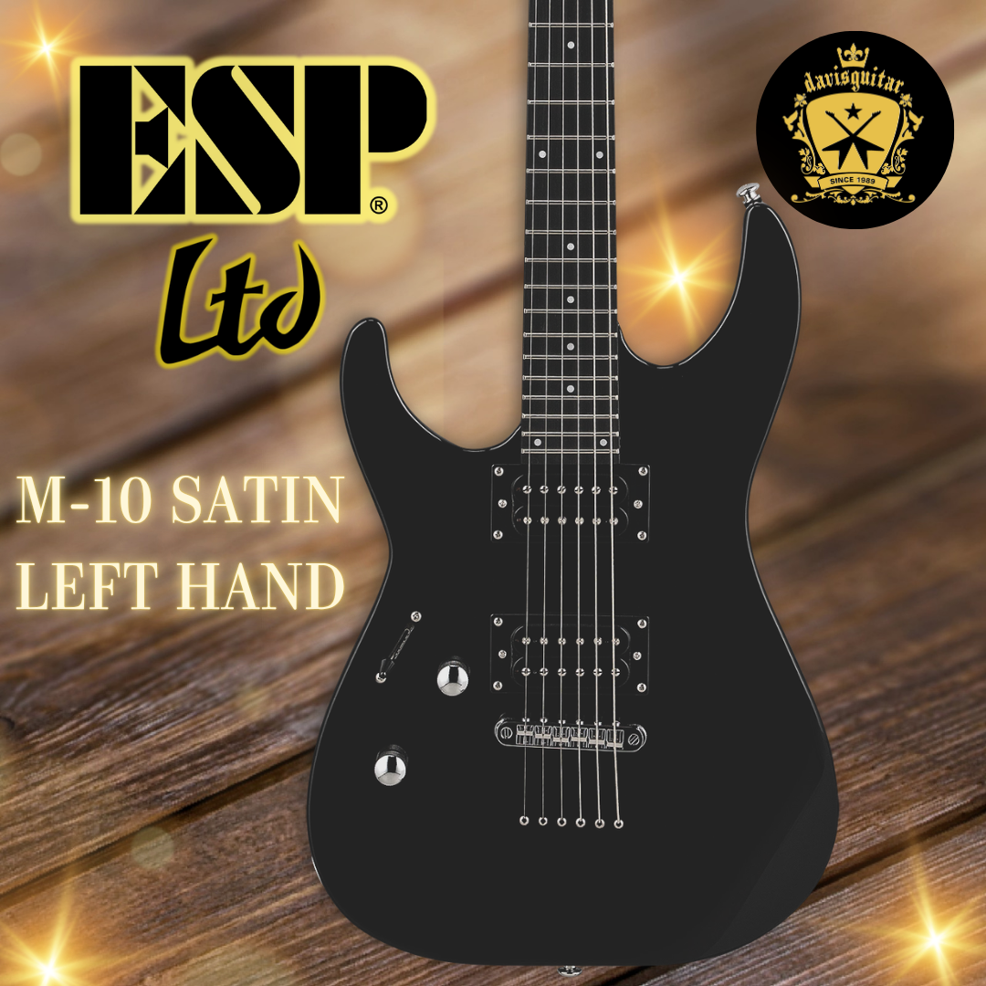 ESP LTD M-10 Left Handed Electric Guitar Satin Black