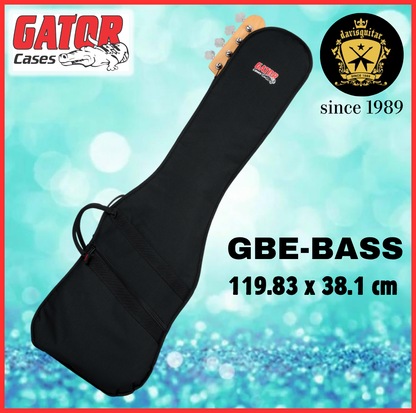Gator GBE-BASS Bass Guitar Gig Bag Padded, Water-Resistant with Backpack Straps