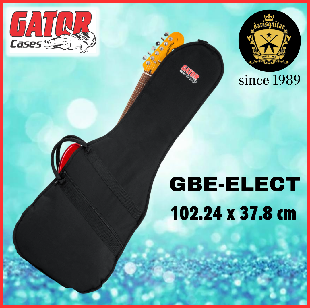 Gator GBE-ELECT Electric Guitar Gig Bag Padded Water-Resistant with Backpack Straps