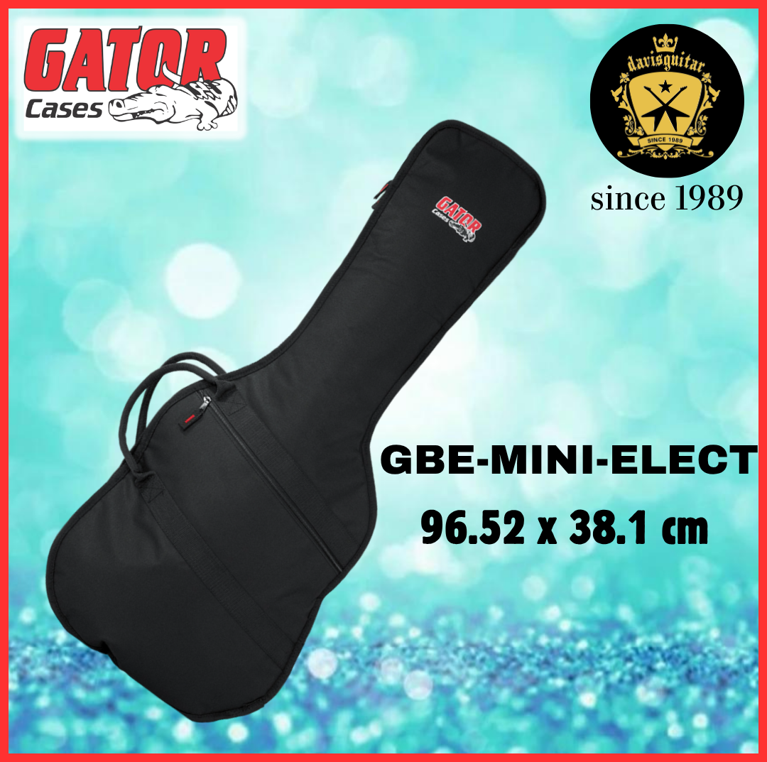Gator GBE-mini-ELEC Electric Guitar Gig Bag Padded Water-Resistant with Backpack Straps