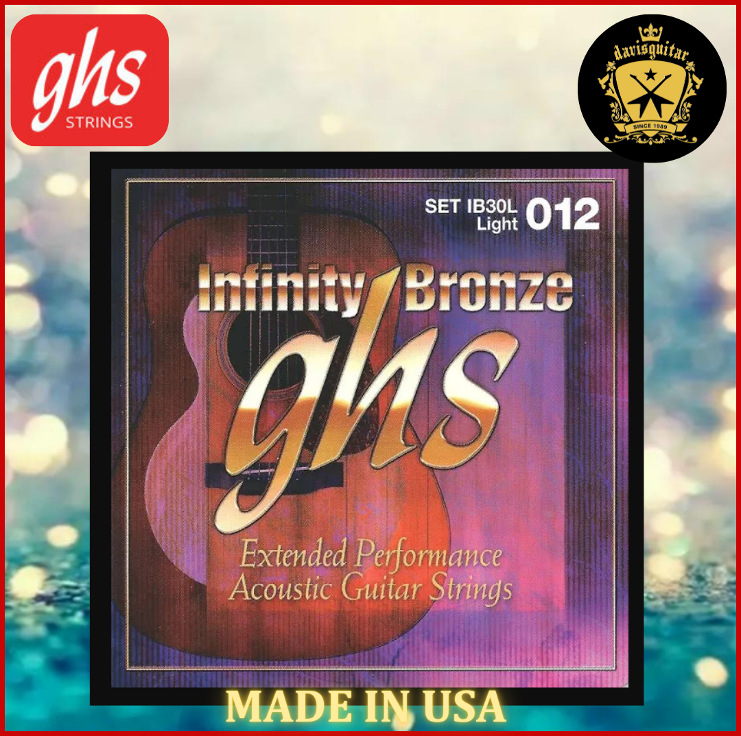 GHS IB30L 12-54 Infinity Bronze Acoustic Coated Guitar String Extended Performance