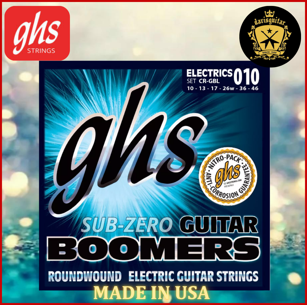 GHS CR-GBL 10-46 Sub-Zero Boomers Cryogenic Treatment Nickel Plated Steel Round Core Electric Guitar String
